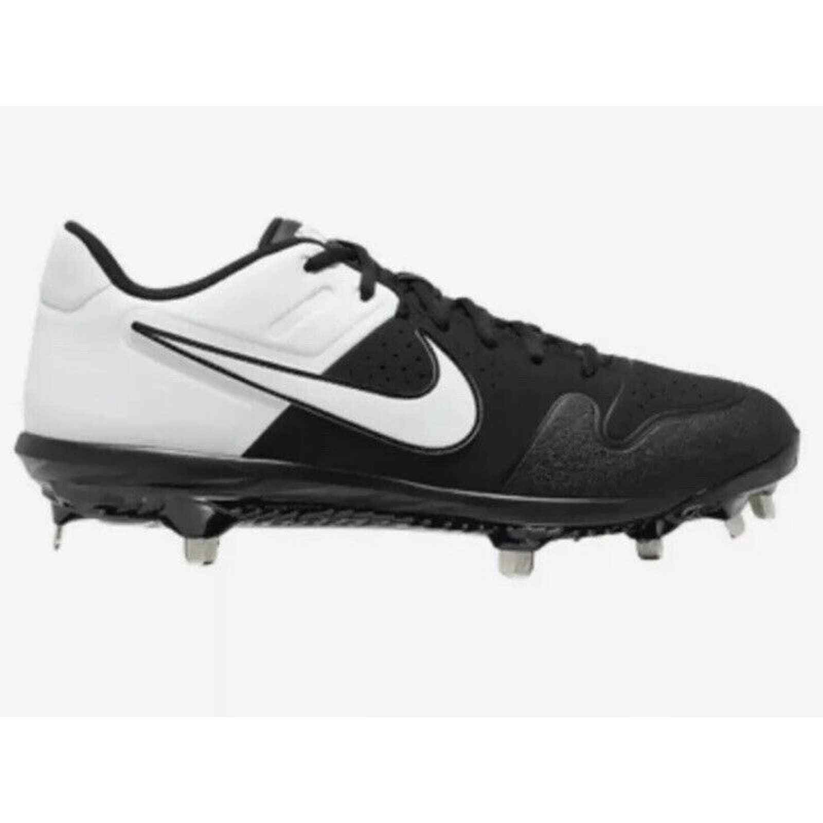 Nike Mens Huarache Varsity Low Metal Cleat Ao7960-003 Black/White Size Us 7.5